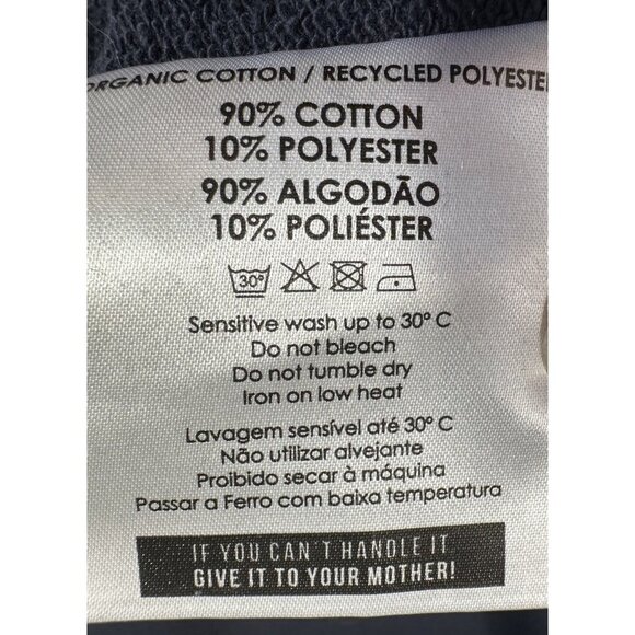 Inimigo Sweatshirt Mens Small Blue‎ Embroidered Heart Patch Crewneck Pullover - Picture 9 of 9